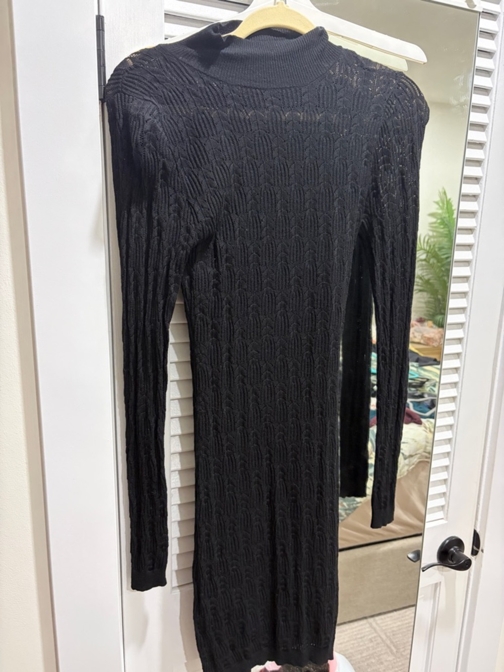 Dynamite Black Knit Midi Dress